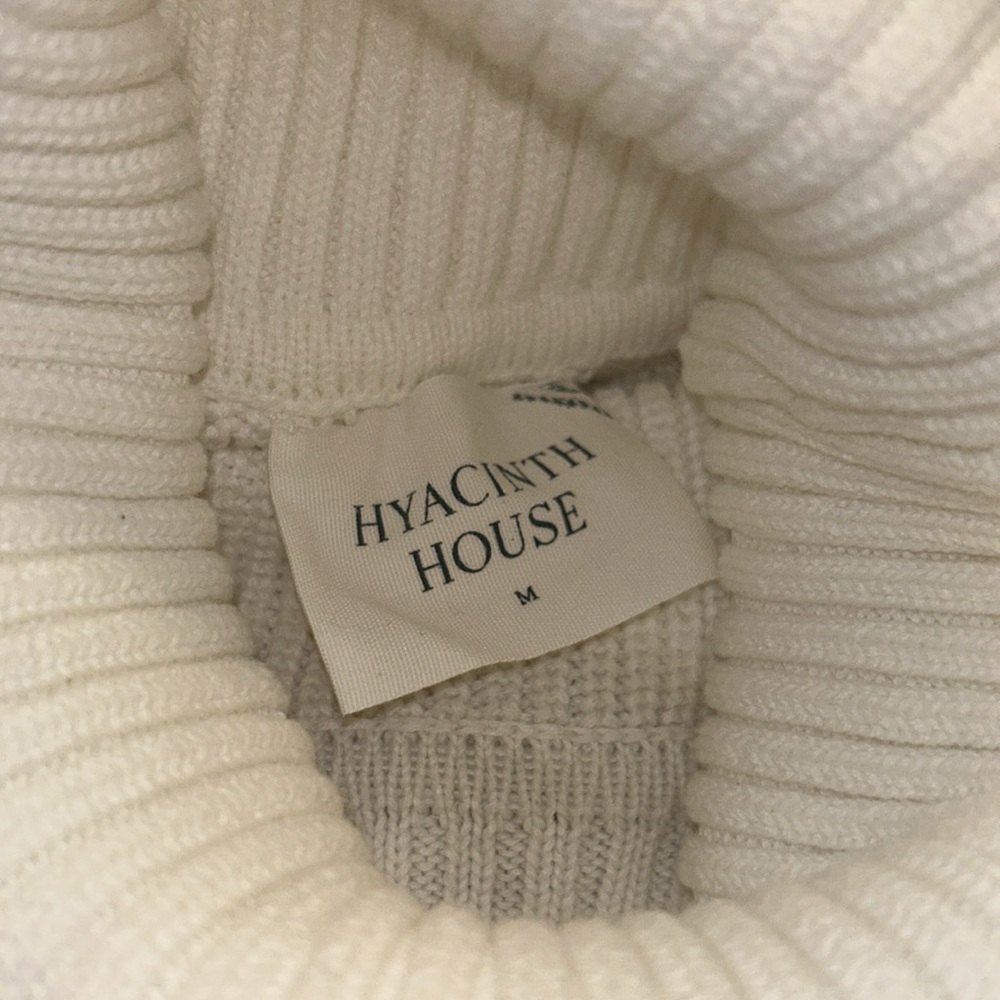 HYACINTH HOUSE
White & Forest Green Striped Emsley Turtleneck - Picture 10 of 12